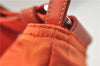 Auth PRADA VELA SPORT Nylon Leather Shoulder Cross Body Bag BT0175 Orange 8698D