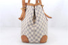 Auth LOUIS VUITTON Damier Azur Hampstead MM Shoulder Tote Bag N51206 LV 8699C