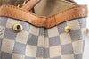 Auth LOUIS VUITTON Damier Azur Hampstead MM Shoulder Tote Bag N51206 LV 8699C