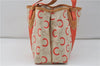 Authentic CELINE C Macadam Carriag Shoulder Tote Bag PVC Leather Beige 8700D
