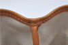 Authentic CELINE C Macadam Carriag Shoulder Tote Bag PVC Leather Beige 8700D