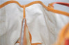 Authentic CELINE C Macadam Carriag Shoulder Tote Bag PVC Leather Beige 8700D