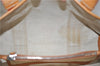 Authentic CELINE C Macadam Carriag Shoulder Tote Bag PVC Leather Beige 8700D