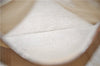 Authentic CELINE C Macadam Carriag Shoulder Tote Bag PVC Leather Beige 8700D