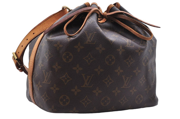 Authentic Louis Vuitton Monogram Petit Noe Shoulder Bag M42226 LV 8701D