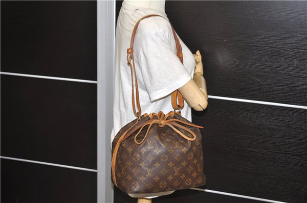 Authentic Louis Vuitton Monogram Petit Noe Shoulder Bag M42226 LV 8701D