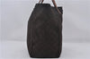 Authentic GUCCI Shoulder Tote Bag GG Nylon Leather 282439 Brown 8702D