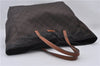 Authentic GUCCI Shoulder Tote Bag GG Nylon Leather 282439 Brown 8702D