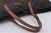 Authentic GUCCI Shoulder Tote Bag GG Nylon Leather 282439 Brown 8702D