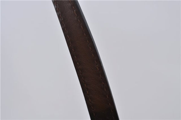 Authentic GUCCI Shoulder Tote Bag GG Nylon Leather 282439 Brown 8702D