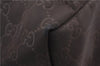 Authentic GUCCI Shoulder Tote Bag GG Nylon Leather 282439 Brown 8702D