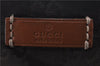 Authentic GUCCI Shoulder Tote Bag GG Nylon Leather 282439 Brown 8702D