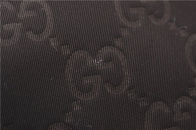 Authentic GUCCI Shoulder Tote Bag GG Nylon Leather 282439 Brown 8702D