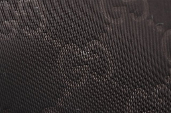 Authentic GUCCI Shoulder Tote Bag GG Nylon Leather 282439 Brown 8702D