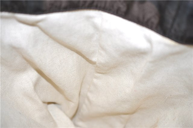 Authentic GUCCI Shoulder Tote Bag GG Nylon Leather 282439 Brown 8702D