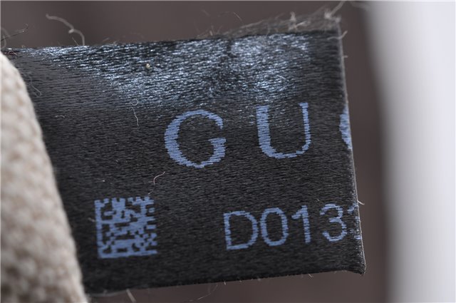 Authentic GUCCI Shoulder Tote Bag GG Nylon Leather 282439 Brown 8702D