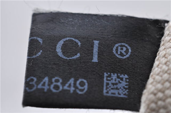 Authentic GUCCI Shoulder Tote Bag GG Nylon Leather 282439 Brown 8702D