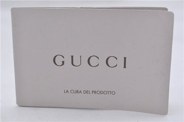 Authentic GUCCI Shoulder Tote Bag GG Nylon Leather 282439 Brown 8702D