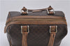 Authentic CELINE Macadam Blason Pattern Hand Bag Purse PVC Leather Brown 8703D