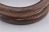 Authentic CELINE Macadam Blason Pattern Hand Bag Purse PVC Leather Brown 8703D