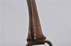 Authentic CELINE Macadam Blason Pattern Hand Bag Purse PVC Leather Brown 8703D