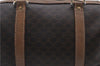 Authentic CELINE Macadam Blason Pattern Hand Bag Purse PVC Leather Brown 8703D