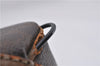 Authentic CELINE Macadam Blason Pattern Hand Bag Purse PVC Leather Brown 8703D