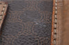 Authentic CELINE Macadam Blason Pattern Hand Bag Purse PVC Leather Brown 8703D