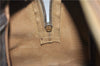 Authentic CELINE Macadam Blason Pattern Hand Bag Purse PVC Leather Brown 8703D