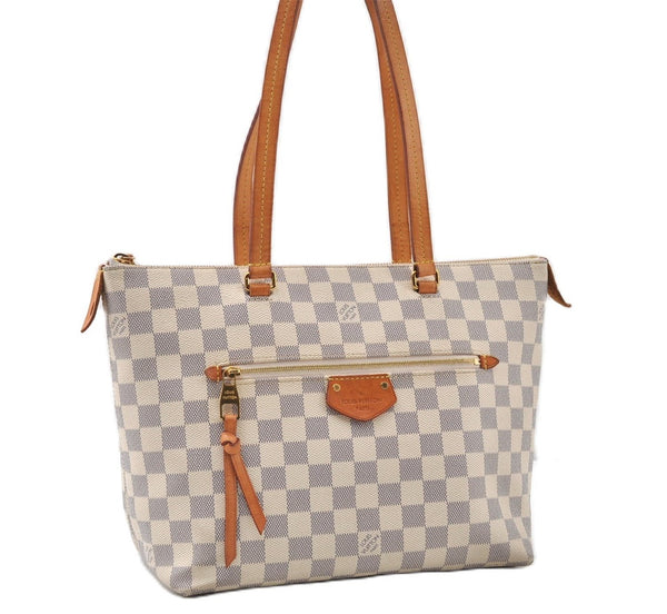 Authentic Louis Vuitton Damier Azur Iena PM Shoulder Tote Bag N44039 LV 8703F