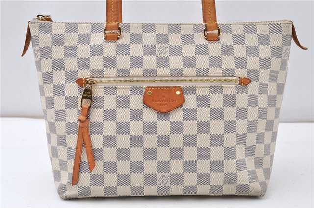 Authentic Louis Vuitton Damier Azur Iena PM Shoulder Tote Bag N44039 LV 8703F