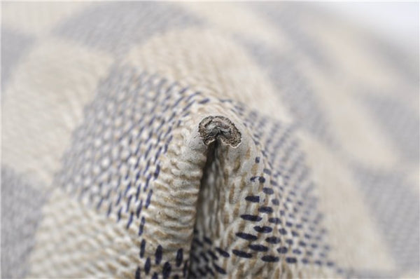 Authentic Louis Vuitton Damier Azur Iena PM Shoulder Tote Bag N44039 LV 8703F