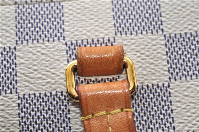 Authentic Louis Vuitton Damier Azur Iena PM Shoulder Tote Bag N44039 LV 8703F