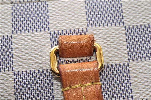 Authentic Louis Vuitton Damier Azur Iena PM Shoulder Tote Bag N44039 LV 8703F