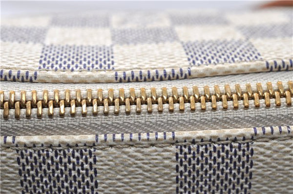 Authentic Louis Vuitton Damier Azur Iena PM Shoulder Tote Bag N44039 LV 8703F