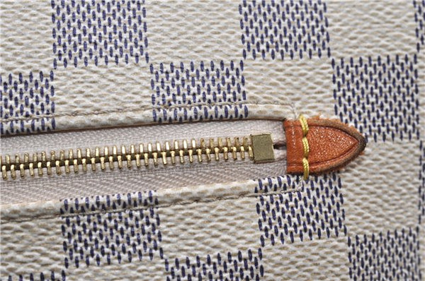 Authentic Louis Vuitton Damier Azur Iena PM Shoulder Tote Bag N44039 LV 8703F