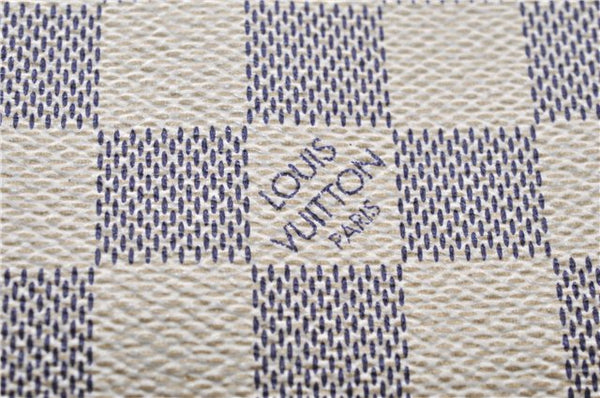 Authentic Louis Vuitton Damier Azur Iena PM Shoulder Tote Bag N44039 LV 8703F