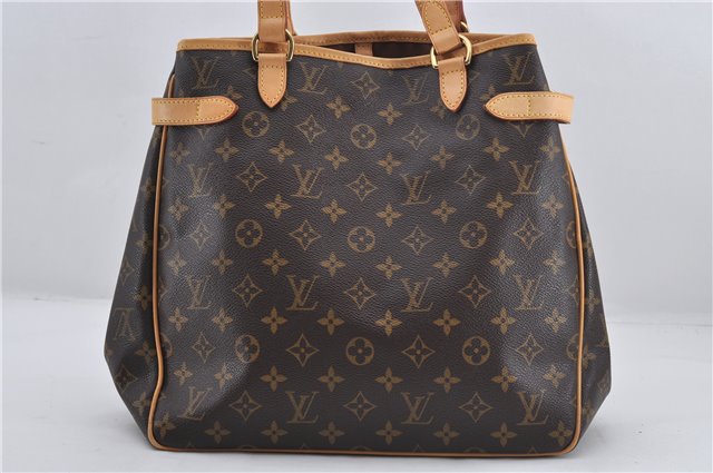 Authentic Louis Vuitton Monogram Batignolles Vertical Tote Bag M51153 LV 8706E