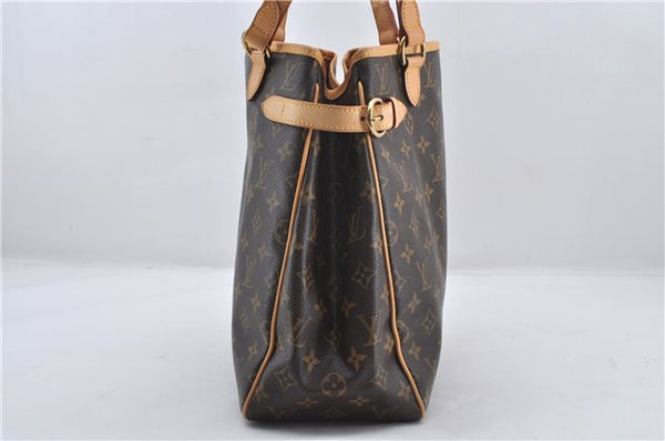 Authentic Louis Vuitton Monogram Batignolles Vertical Tote Bag M51153 LV 8706E