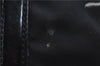 Authentic PRADA Flower 2Way Shoulder Hand Bag Purse Nylon Leather Black 8707C