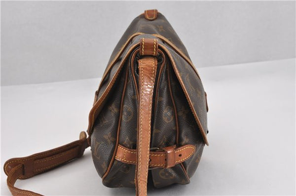 Authentic Louis Vuitton Monogram Saumur 30 Shoulder Cross Bag M42256 LV 8711F