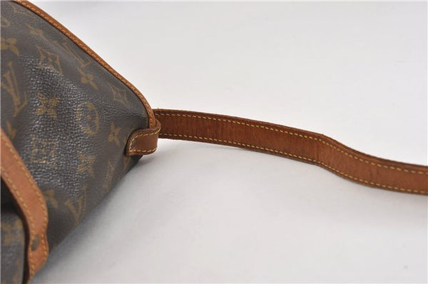 Authentic Louis Vuitton Monogram Saumur 30 Shoulder Cross Bag M42256 LV 8711F