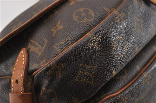Authentic Louis Vuitton Monogram Saumur 30 Shoulder Cross Bag M42256 LV 8711F