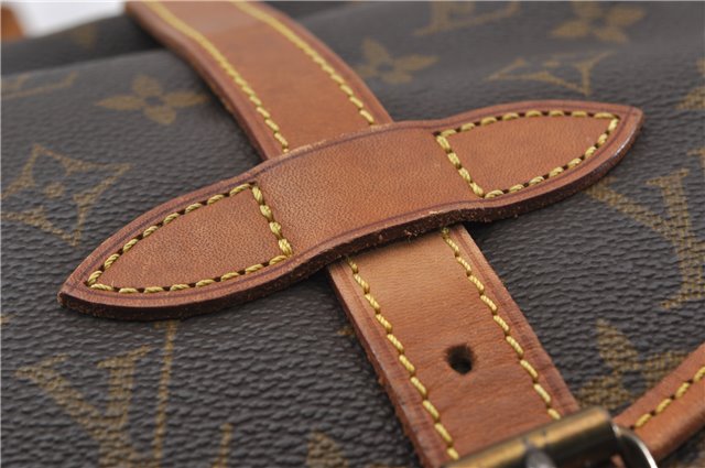 Authentic Louis Vuitton Monogram Saumur 30 Shoulder Cross Bag M42256 LV 8711F
