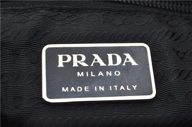 Authentic PRADA Vintage Nylon Tessuto Shoulder Bag Black 8712E