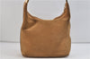 Authentic GUCCI Shoulder Hand Bag Purse Suede Leather 0013814 Brown 8714C