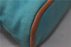 Authentic HERMES Bolide Pouch MiniMini Purse Canvas Leather Light Blue 8714D