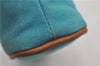 Authentic HERMES Bolide Pouch MiniMini Purse Canvas Leather Light Blue 8714D