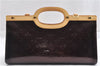 Auth Louis Vuitton Vernis Roxbury Drive 2Way Hand Bag Wine Red M91995 LV 8715F