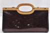 Auth Louis Vuitton Vernis Roxbury Drive 2Way Hand Bag Wine Red M91995 LV 8715F